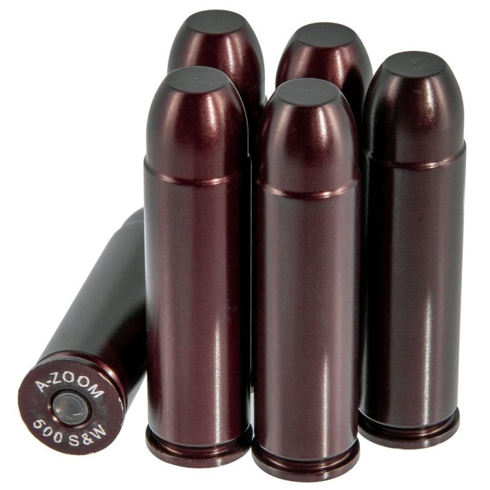 A-Zoom 16144 Revolver Snap Cap 500S&W Mag6Pack