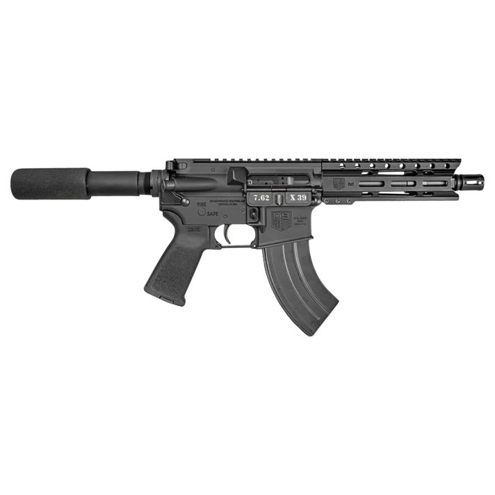 Diamondback DB1912O001 DB157.62x39mm 28+1 7", Black, Carbon Lower, 6" M-LOK Handguard, Padded Buffer Tube, Magpul Grip