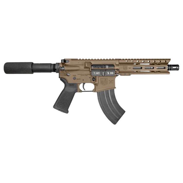 Diamondback DB1912O061 DB157.62x39mm 28+1 7", FDE, Carbon Lower, 6" M-LOK Handguard, Black Padded Buffer Tube/Magpul Grip