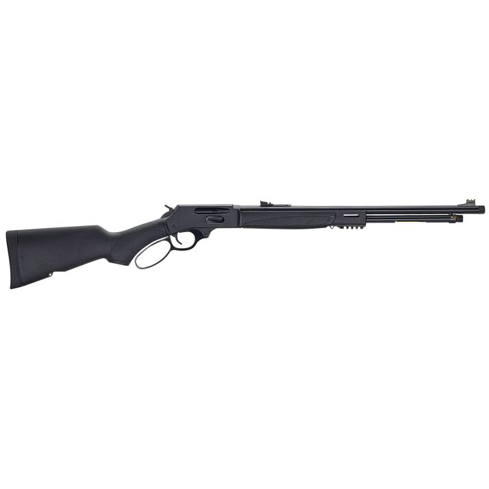 Henry H009X-360BH X ModelFull Size 360 Buckhammer 5+1 21.37" Blued Steel Barrel, Blued Drilled & Tapped Stainless Steel Receiver, Fixed Black Synthetic Stock, Right Hand