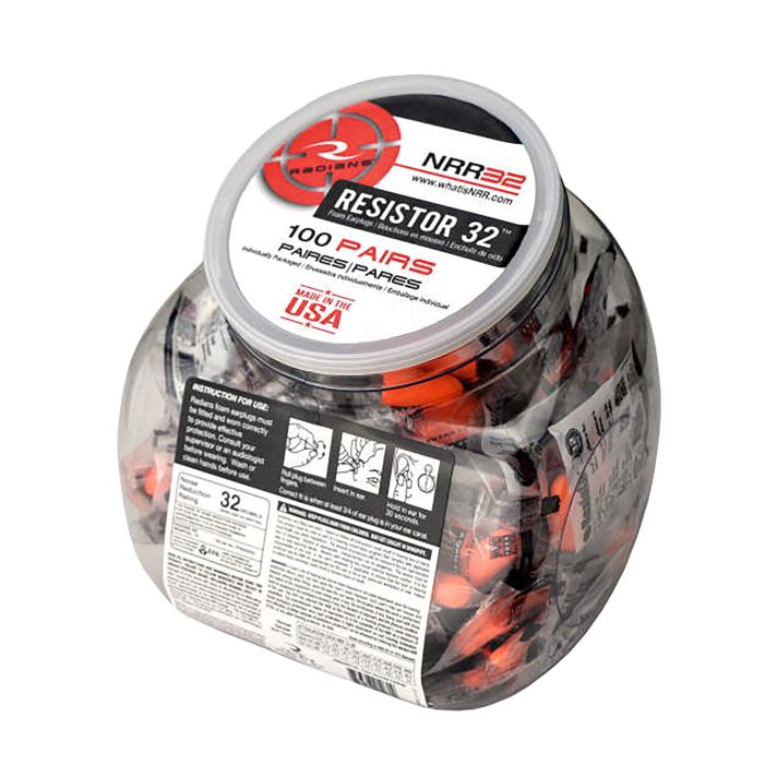 Radians FP8000RD/100 Foam Ear Plugs32 dB In The Ear Orange