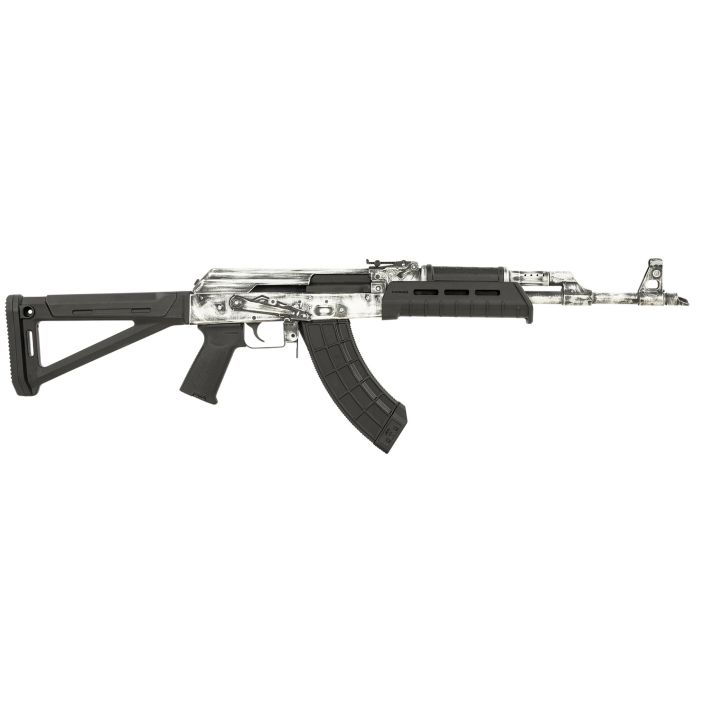 Century Arms RI4997N VSKA7.62x39mm 30+1 16.50" Barrel w/Chevron Muzzle Brake, White Distressed Aluminum Receiver, Black Magpul MOE AK Stock, MOE Pistol Grip & Ultimak Handguard