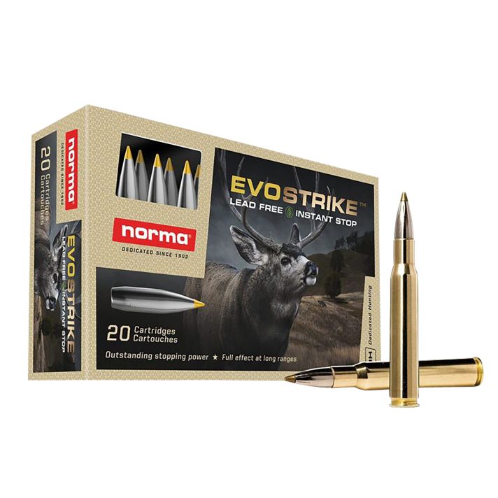 Norma Ammunition 20177342 Dedicated Hunting Evostrike 30-06Springfield 139gr Polymer Tip Boat Tail 20 Per Box/10 Case