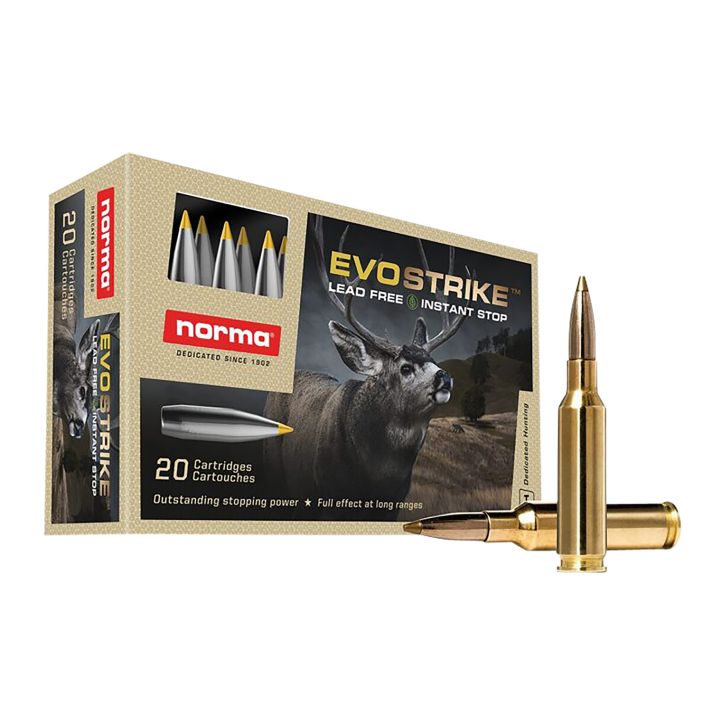 Norma Ammunition 20166482 Dedicated Hunting Evostrike 6.5Creedmoor 93gr Polymer Tip Boat Tail 20 Per Box/10 Case