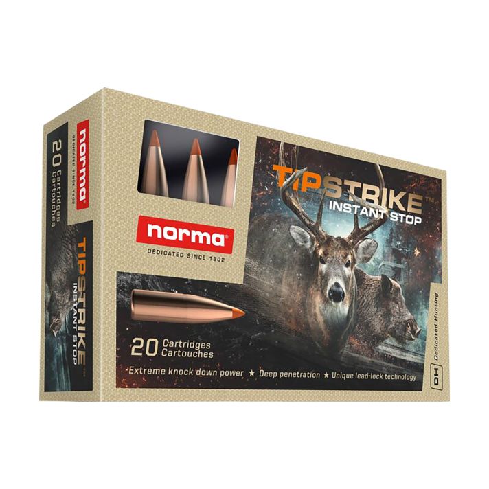 Norma Ammunition 20171222 Dedicated Hunting Tipstrike 280Rem 160gr Polymer Tip 20 Per Box/10 Case