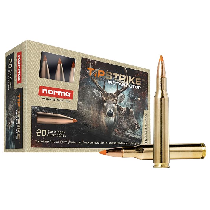 Norma Ammunition 20169292 Dedicated Hunting Tipstrike 270Win 140gr Polymer Tip 20 Per Box/10 Case