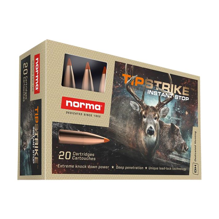 Norma Ammunition 20174352 Dedicated Hunting Tipstrike 308Win 170gr Polymer Tip 20 Per Box/10 Case