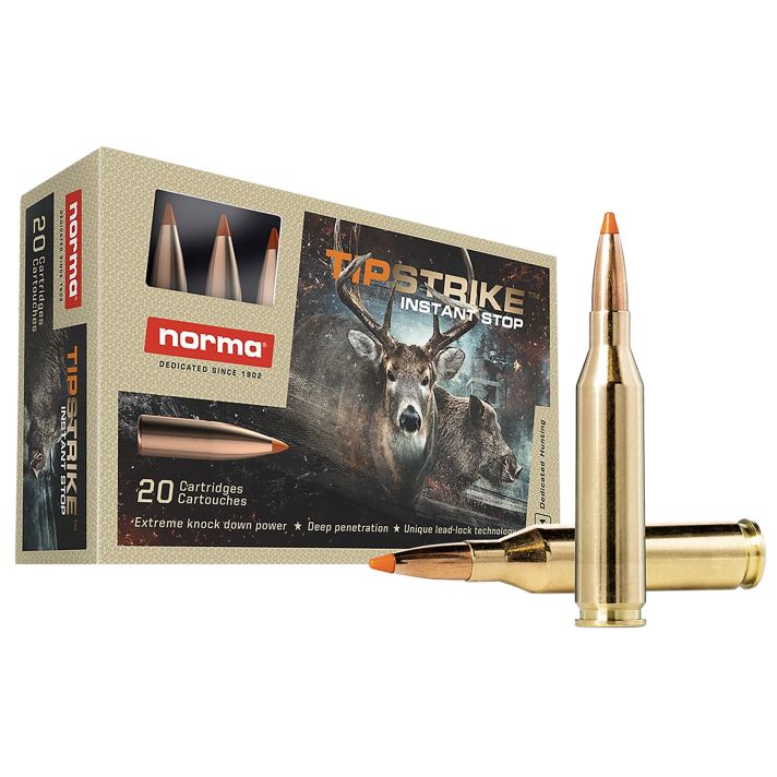 Norma Ammunition 20160052 Dedicated Hunting Tipstrike 243Win 76gr Polymer Tip 20 Per Box/10 Case