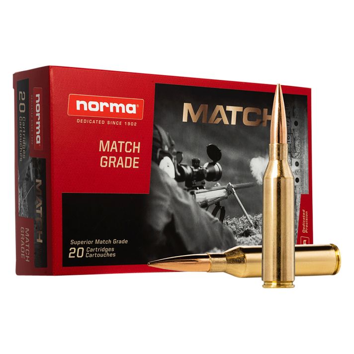 Norma Ammunition 20174602 Dedicated Precision Golden Target Match 300NormaMag 230gr Hollow Point Boat Tail 20 Per Box/10 Case