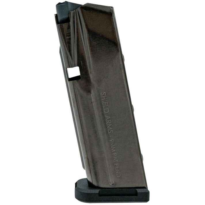 Shield Arms SAS15BLKNGEN3 S15 Magazine Gen 3 15rd Flush 9mm Luger Fits Glock 48/43X Black Nickel Steel