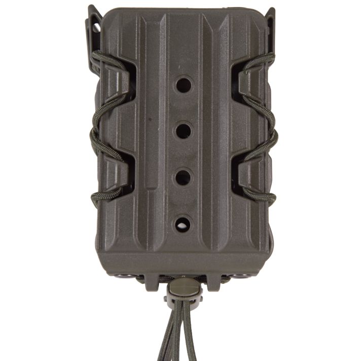High Speed Gear 162R01OD X2R Taco V2 Mag Pouch Double, OD Green Polymer, Belt Clip/MOLLE U-Mount, Compatible w/ AR/AK Rifle Mags