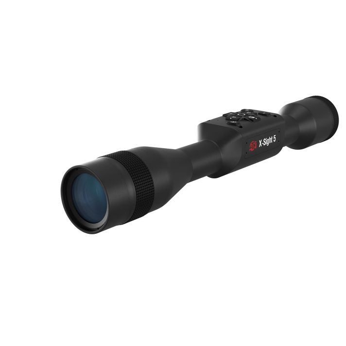 ATN DGWSXS3155P X-Sight 5 Night Vision Rifle Scope Black Anodized 3-15x 30mm Tube Gen 5 Smart Mil Dot Reticle