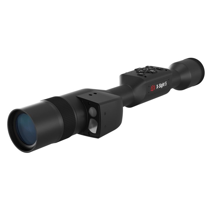 ATN DGWSXS5255LRF X-Sight 5 LRF Night Vision Rifle Scope Black Anodized 5-25x, 30mm Tube, Gen 5 Smart Mil Dot Reticle