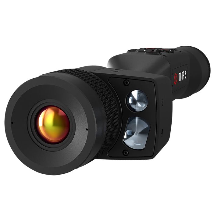 ATN TIWST5325LRF Thor 5 320 LRF Thermal Rifle Scope Black Anodized 4-16x Smart Mil Dot Reticle, Zoom 320x240 12 Microns, 60 fps Resolution