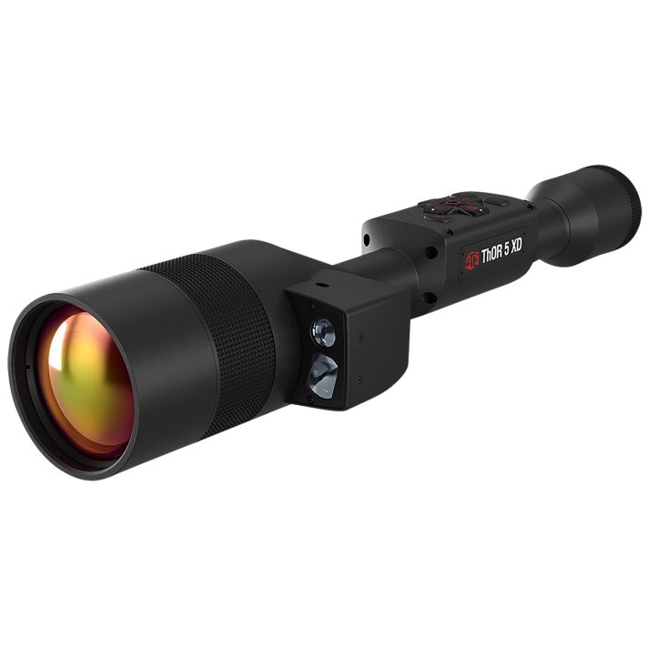 ATN TIWST51275LRF Thor 5 XD LRF Thermal Rifle Scope Black Anodized 3-30x Smart Mil Dot Reticle, Zoom 1280x1024 12 Micron 60 fps Resolution, Features Laser Rangefinder