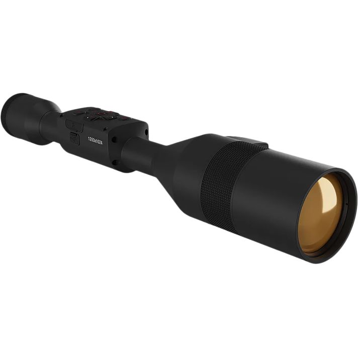 ATN TIWST51210LRF Thor 5 XD LRF Thermal Rifle Scope, Black Anodized 4-40x, Smart Mil Dot Reticle w/Zoom, 1280x1024, 60 fps Resolution, Features Laser Rangefinder
