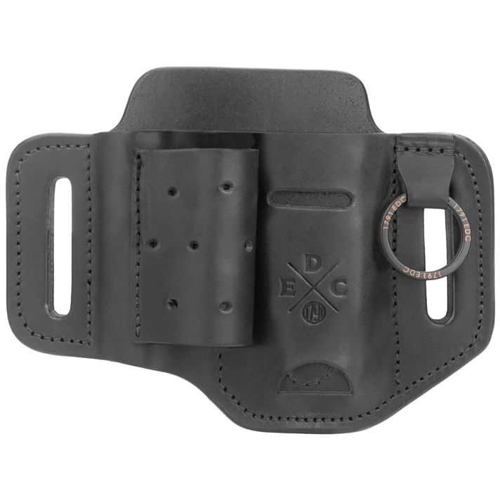1791 Gunleather HDESSFBLKA EDC Heavy Duty Easy Slide OWB Black Leather Belt Slide Ambidextrous