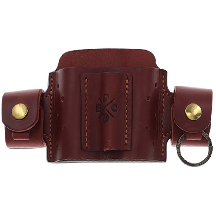 1791 Gunleather MNASMFCHNA EDC Mini Action Snap OWB Chestnut Leather Belt Loop Ambidextrous