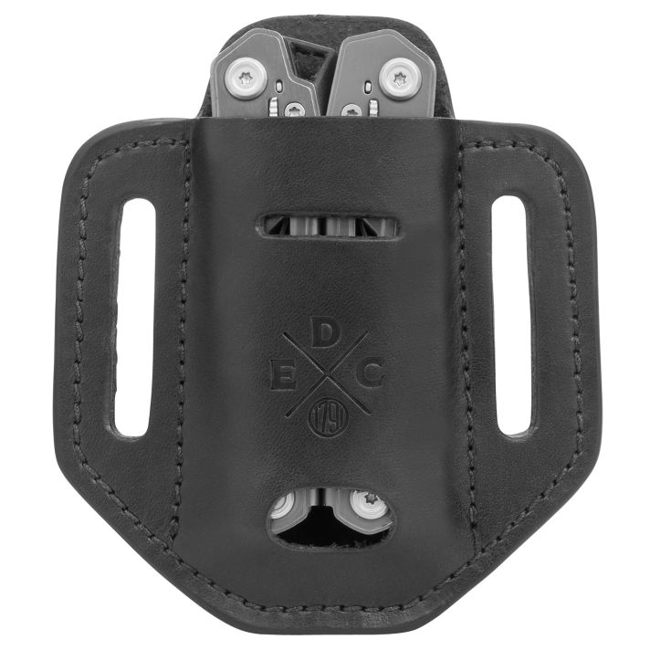 1791 Gunleather HDESSLBLKA EDC Heavy Duty Easy Slide Solo OWB Black Leather Belt Slide Ambidextrous