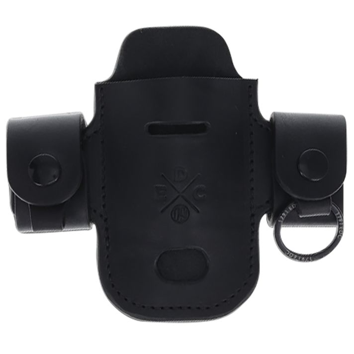 1791 Gunleather HDASSLBLKA EDC Heavy Duty Solo Action Snap OWB Black Leather Belt Loop Ambidextrous