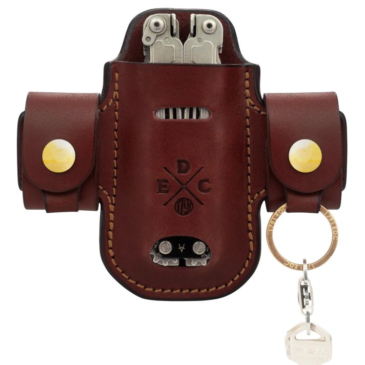 1791 Gunleather HDASSLCHNA EDC Heavy Duty Solo Action Snap OWB Chestnut Leather Belt Loop Ambidextrous