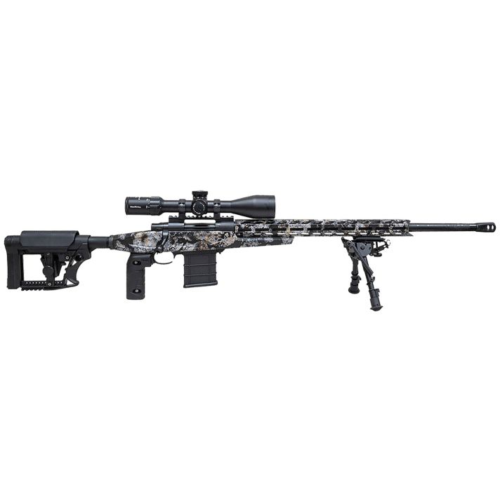 Howa HCRA65CSKY M1500 APC Chassis 6.5 Creedmoor 24" Heavy Barrel 10+1 (3), Kryptek Skyfall Camo, Luth-AR MBA-4 Stock with Aluminum Chassis, 4-16x50 Scope, Bipod & 2 Grips