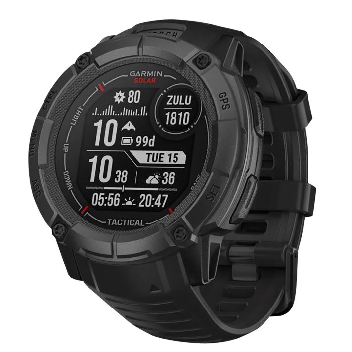 Garmin 0100280513 Instinct 2X Solar Tactical Edition GPS/Smart Features 64MB Memory Black 50mm