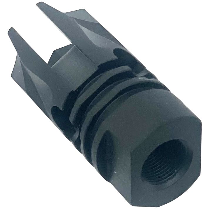 LBE Unlimited ARFH-REV REV Flash Hider 5.56mm (223 Cal) Black 1/2"-28 tpi Threads, Crush Washer