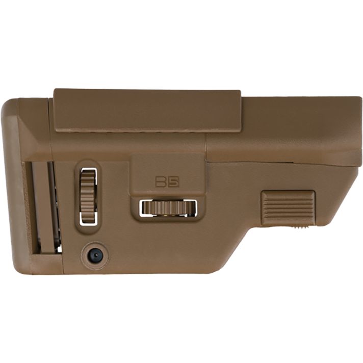 B5 Systems CPS1306 PrecisionCoyote Brown Synthetic Adjustable with Cheek Riser Fits AR-Platform
