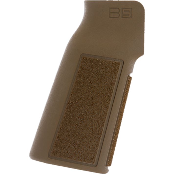 B5 Systems PGR1454 Type 22 P-GripCoyote Brown Aggressive Textured Polymer, Increased Vertical Grip Angle with No Backstrap, Fits AR-Platform
