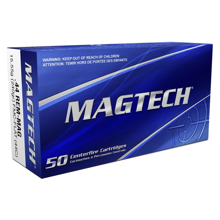 Magtech 44C Range/Training44RemMag 240gr Full Metal Jacket Flat Nose 50 Per Box/20 Case