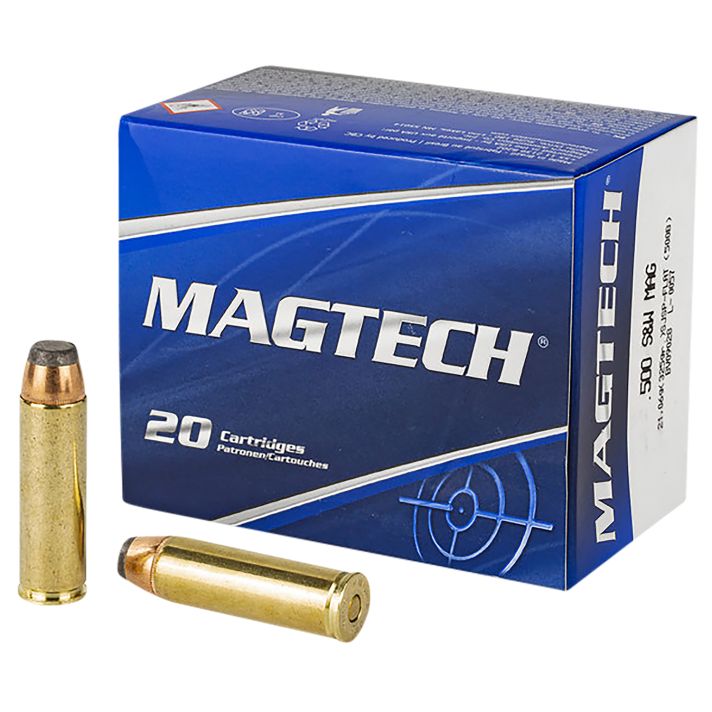 Magtech 500B Range/Training500S&WMag 325gr Semi Jacketed Soft Point Flat 20 Per Box/25 Case