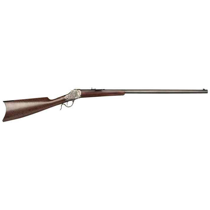 Cimarron CA885 1885 High Wall 38-55 Win 1 Shot, 30" Blued Octagon Steel Barrel, Color Case Hardened Steel Receiver, Satin Oiled Walnut Fixed Stock