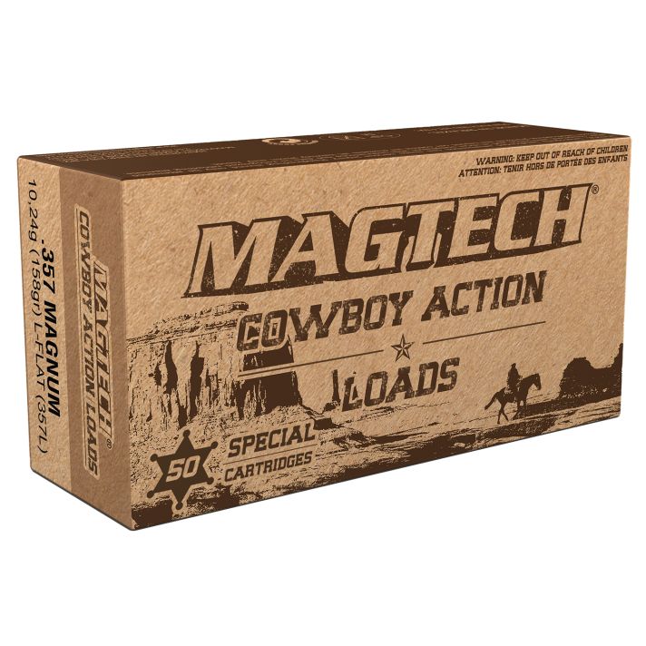 Magtech 357L Cowboy Action357Mag 158gr Lead Flat Nose 50 Per Box/20 Case