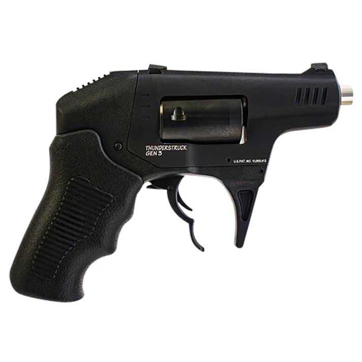 Standard Mfg S333GENIII Thunderstruck Gen III 22 WMR 8rd Shot 2.25" Black Double Barrel Black Hardcoat Anodized Aluminum Frame Black Cylinder Black Finger Grooved Polymer Grips