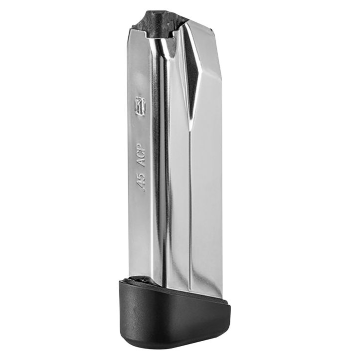 FN 20100720 545 Replacement Magazine 15rd 45 ACP Stainless Steel w/ Black Polymer Flush Floorplate Fits FN 545 Tactical