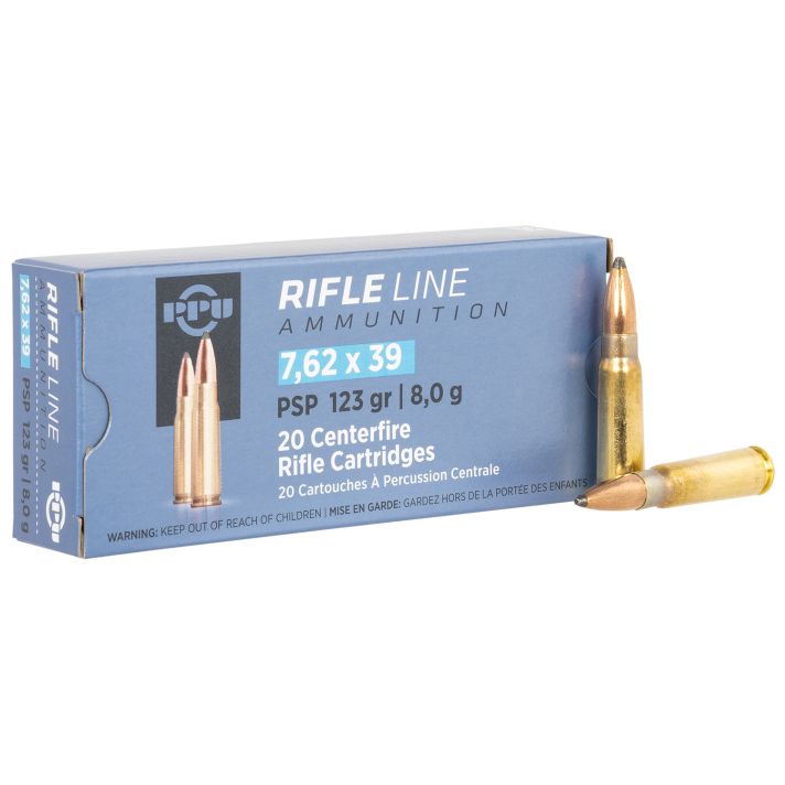 TR&Z PP739P Metric Rifle Rifle Line 7.62x39mm 123 gr Pointed Soft Point 20 Per Box/ 50 Case