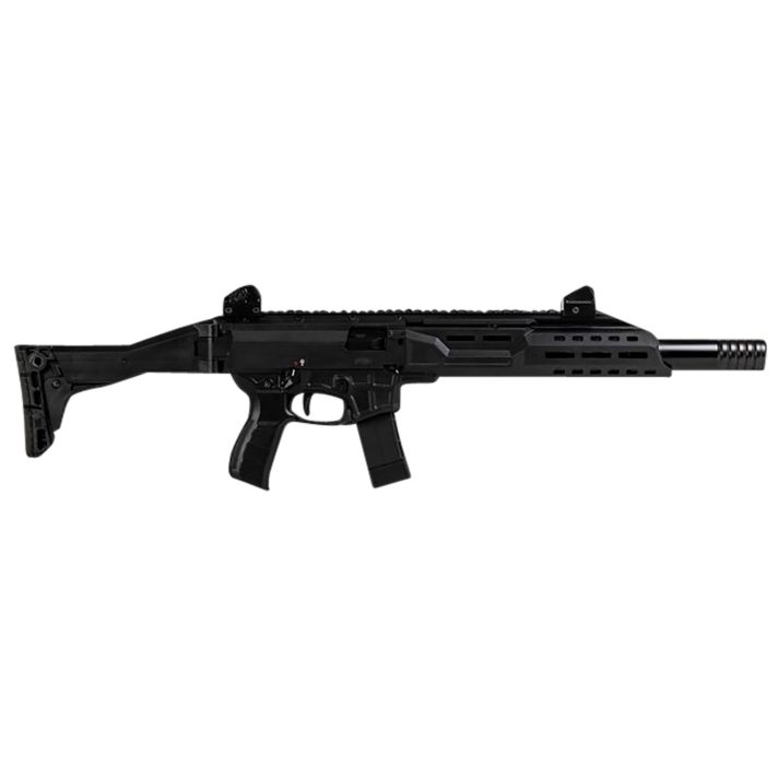 CZ-USA 91422 Scorpion 3+ Carbine 9mm Luger 20+1 16.30" Threaded Barrel w/Removable Faux Suppressor, Polymer Rec, M-LOK Handguard, Folding Stock, Adj. Sights, Ambidextrous Controls