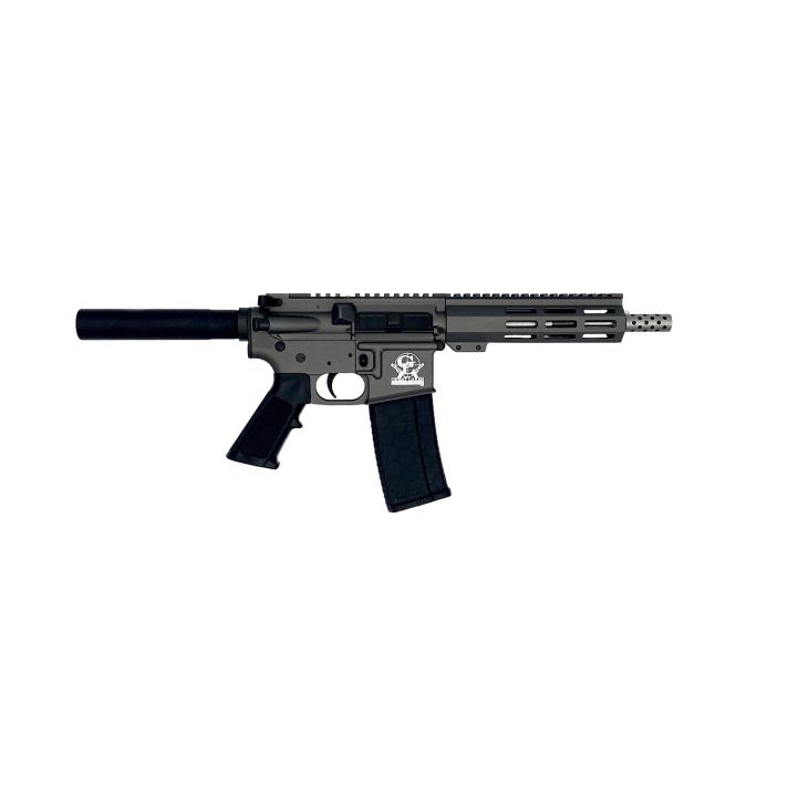 Great Lakes Firearms GL15223SSPTNG AR-15 Pistol 223 Wylde 30+1 7.50" Stainless Barrel, Tungsten Rec, 7" M-LOK Handguard, Buffer Tube (No Brace), Black A2 Grip