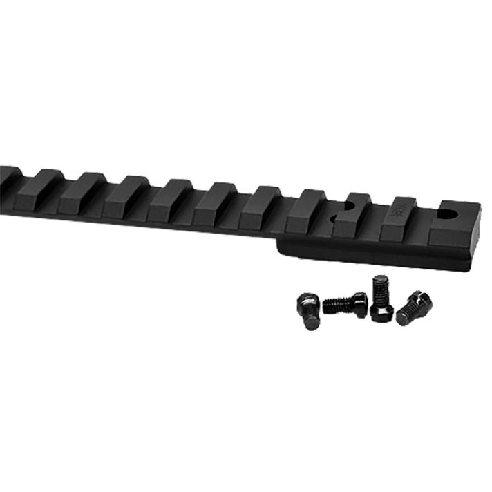 Warne V48420MOA Vapor Picatinny Rail Black Anodized Aluminum Ruger American Short Action, 20 MOA