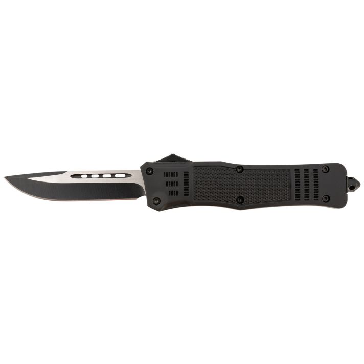 Steel River Knives T620BDP Spartan3.75" Drop Point Black/Silver 440C SS Blade 5.5" Aluminum Zinc Alloy Handle