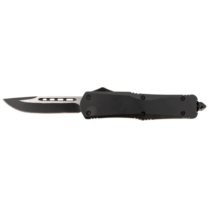 Steel River Knives T624BDP Spartan3.75" Drop Point Black/Silver 440C SS Blade 5.5" Black Aluminum Zinc Alloy Handle