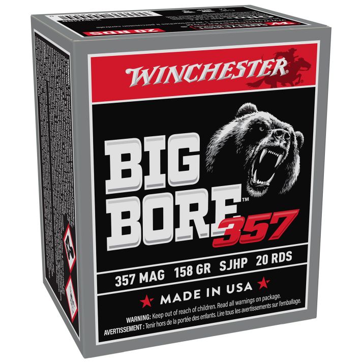 Winchester Ammo X357MBB Big Bore357Mag 158gr Semi Jacketed Hollow Point 20 Per Box/10 Case
