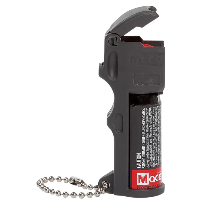 Mace 80745 Pocket Pepper Spray OC Pepper Range 10 ft Black Includes Built in Keychain