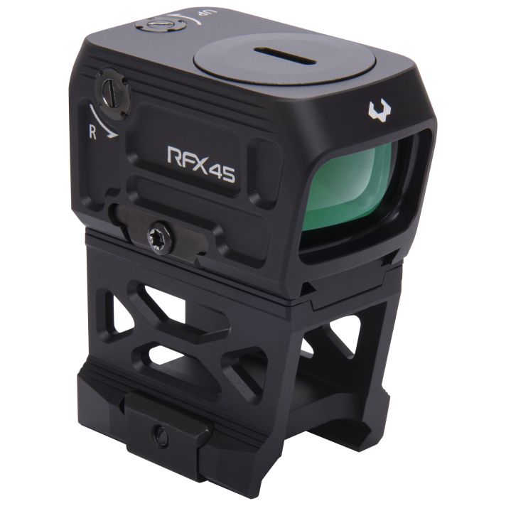Viridian 9810060 RFX45Black Anodized 1 x 24 mm x 15.5 mm 5 MOA Green Dot ACRO/Picatinny High 1/3 Cowitness Mount