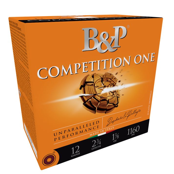 B&P Ammunition 12B1CP9 Competition One12Gauge 2.75" 1oz 9Shot 25 Per Box/10 Case