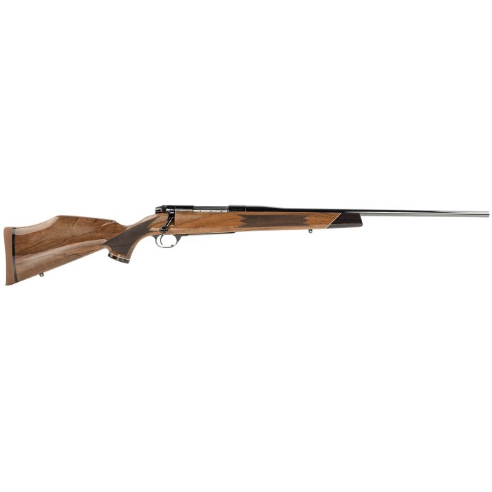 Weatherby MDX01N243NR2O Mark V Deluxe Full Size 243 Win 4+1 22" High Gloss Blued Fluted Barrel, High Gloss Blued Drilled & Tapped Steel Receiver, Gloss AA Walnut Fixed Stock