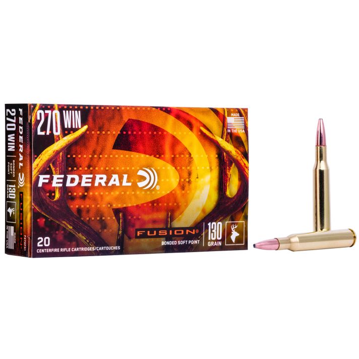 Federal F270FS1 Fusion270Win 130gr Bonded Soft Point 20 Per Box/10 Case