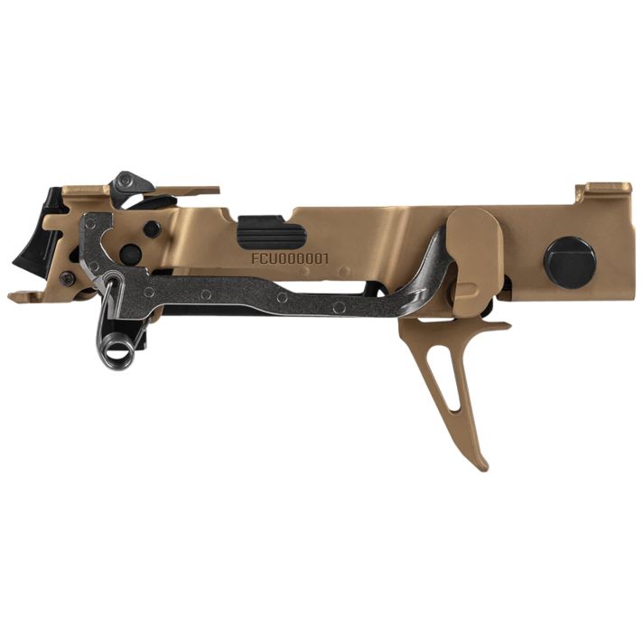 Sig Sauer 8900160 P320 Custom Works Fire Control Unit *FFL Item (FCU Only), 9mm Luger/40 S&W/357 Sig, Gold Nitride, Titanium Frame & Flat Face Skeletonized Trigger, Fits Sig P320 Parts
