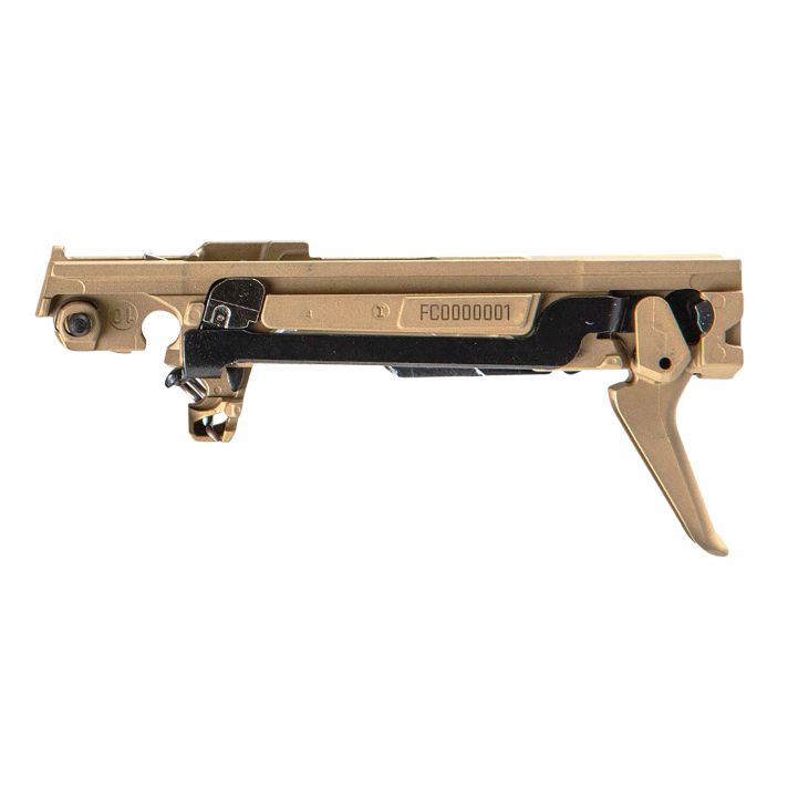 Sig Sauer 8900164 P365 Custom Works Fire Control Unit *FFL Item (FCU Only), 9mm Luger/380 ACP, Gold Nitride, Titanium Frame & Flat Face Trigger, Fits Sig P365 Parts